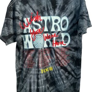 Travis Scott Astro World Shirt Mens Fits Small Tie Dye NO Bystanders RAP Size M